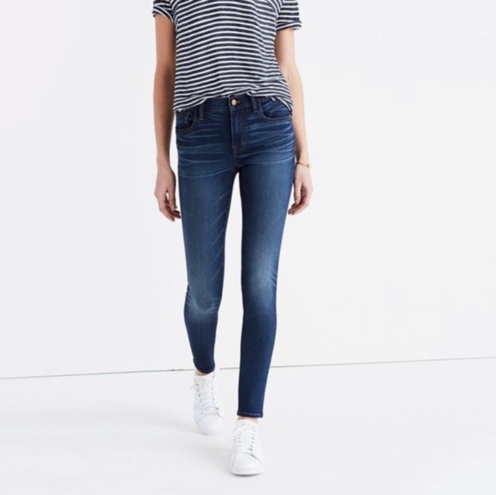 Madewell Roadtripper Skinny Jeans Darryl Wash Medium Blue Size 26